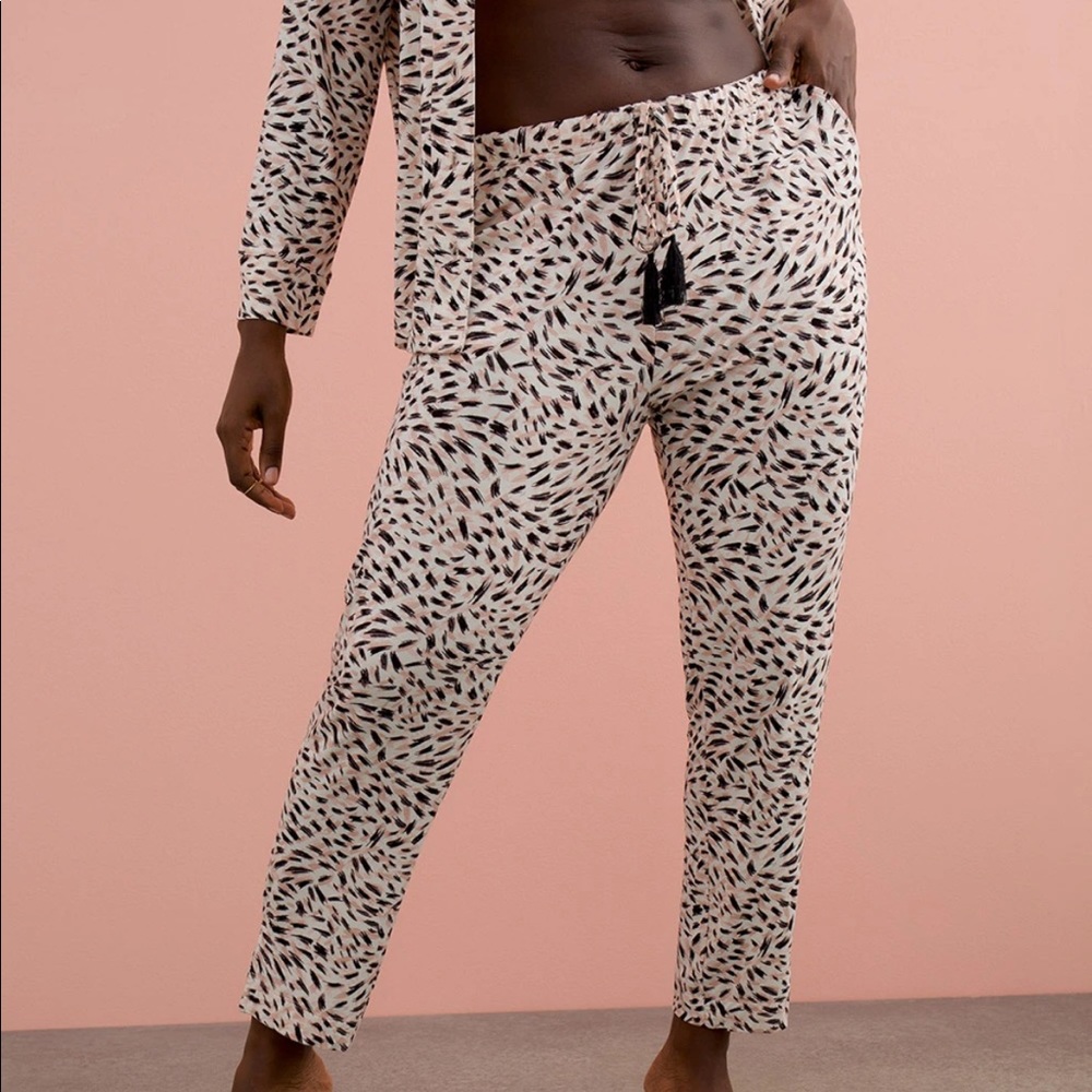SOMA Cool Nights ankle tassel pants